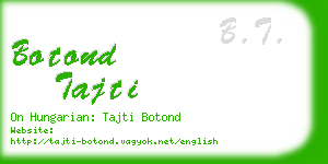 botond tajti business card